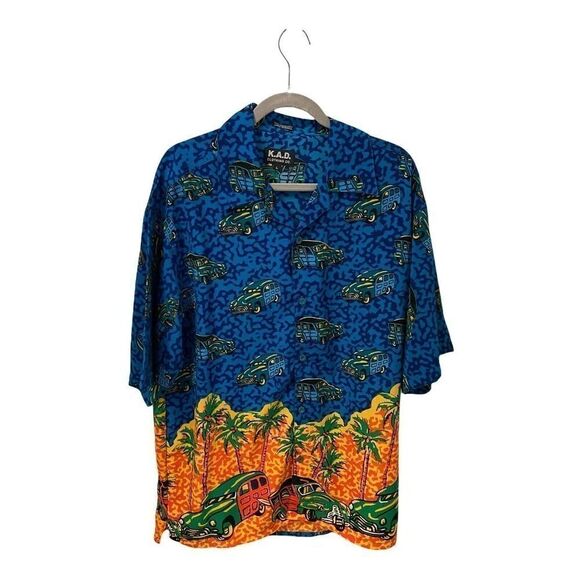 KAD Clothing Men's Large Shirt Woody   Hawaiian - Picture 1 of 6